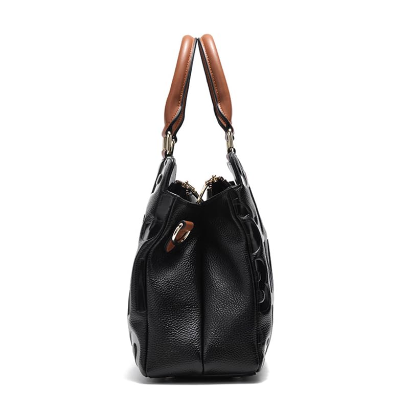 Women's Layer Cowhide women's Handbag Soft Leather Broadband Large Capacity Business bag4