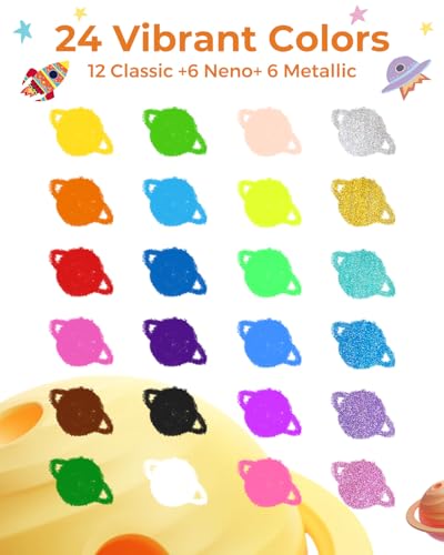 JUPITEARTH Crayons Twistable Rocket (24) – vue 2