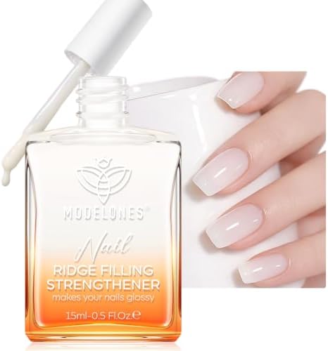 Modelones Nail Strengthener and Growth, Milky White Nail Polish Hardener