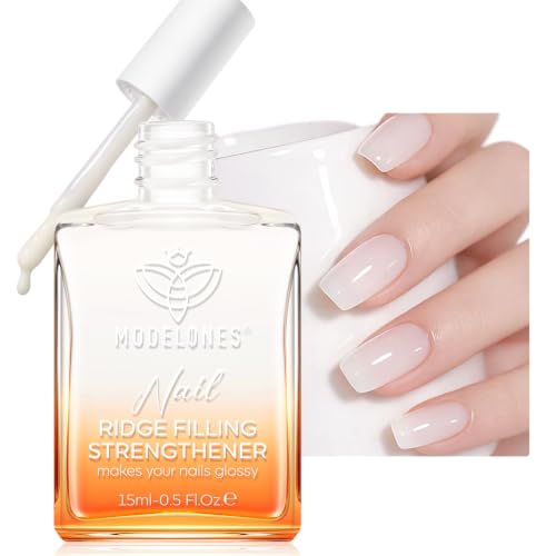 Modelones Nail Strengthener and Growth, Milky White Nail Polish Hardener