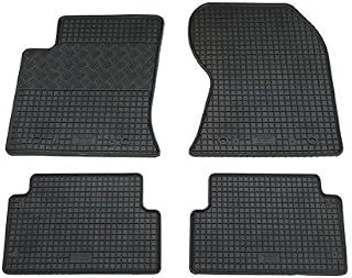 Black Rubber Car Floor Mats VD577 All Weather Odorless Car Floor Mat Liners 4-piece Set Car Accessories Compatible With Ford Focus MK1 Type DAW DBW DNW DFW 1998 1999 2000 2001 2002 2003 2004