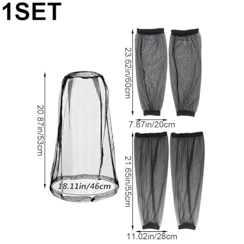 Traje anti-mosquitos Sanfly con red para cabeza contra tábanos, cubre brazos y piernas transpirables, red protectora para pescar y acampar miniatura 3