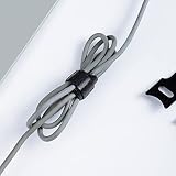 Amazon Basics Adjustable Cable Straps, Ties, Cord Organiser, 100 Count, Black - 8