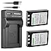 Kastar Battery (X2) & Slim USB Charger for Olympus LI-10B, LI-12B and Olympus Stylus 300, 400, 500, 600, 800, C-50, 60, 70, 470, 760, 770, 5000, Camedia Series, Sanyo Xacti Series Camera