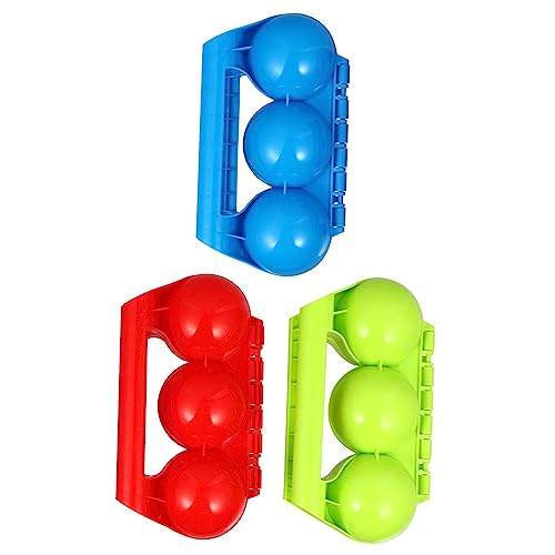 minkissy Schneeballclip Kinder 3 Stück Aus Verdicktem Kunststoff Bunter Outdoor Winter Spielzeug Für Kinder Ab 3 Jahren