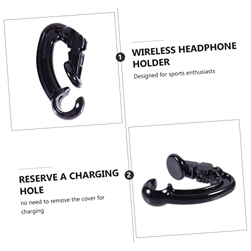 Parliky 2 Unidades Clipe Anti-perda De Fone De Ouvido Substituição De Ganchos De Orelha Gancho De Fo