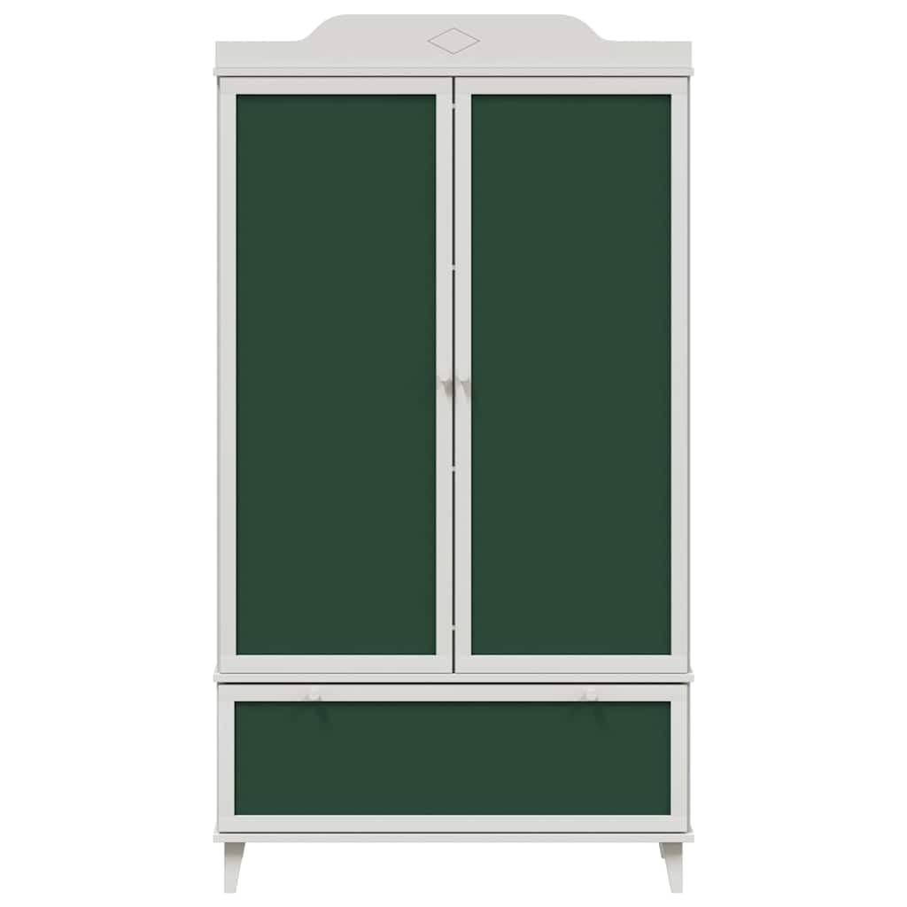 Schrank mit Kreidetafel und Schublade ROROS Weiß 90 x 45 x 165 cm