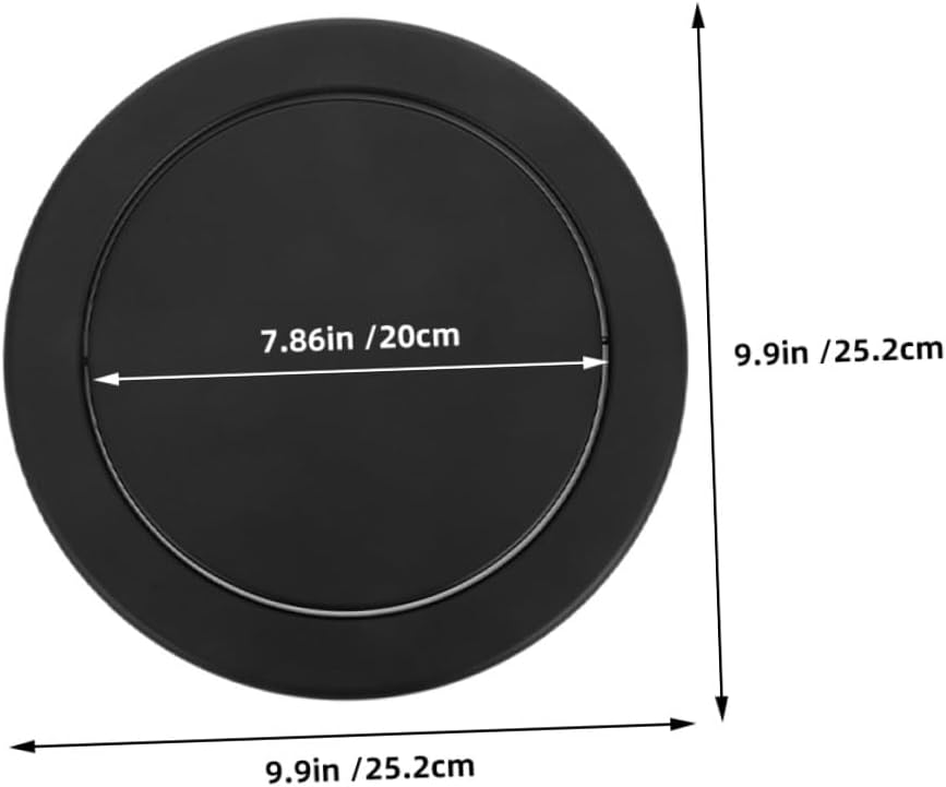 Veemoon Recessed Trash Can Lid 2pcs Stainless Steel Swing Flap Cover round Countertop Garbage Bin Lid for Kitchen Bathroom Office Embedded Waste Chute