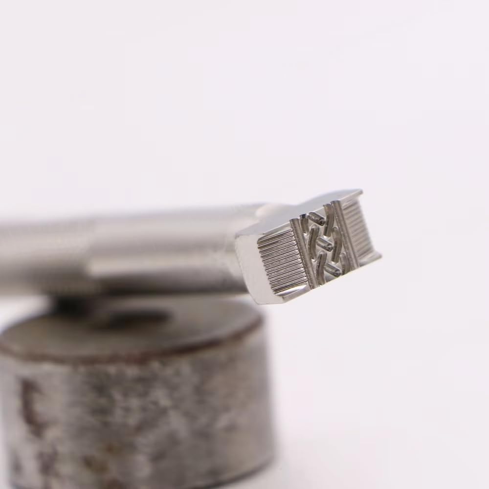 Leather Stamping Tool Stamps Carving Celtic Basket Pattern X158 Craft Carving Leather Craft Zhongjiang 304 Stainless streel Stamps (X158-3)
