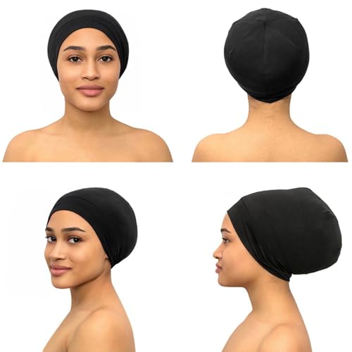 CAPLORD Satin Bonnet for Sleeping, Curly Hair Wrap Sleep for Men, Adjustable Silk Beanies for Women, Silk Hair Bonnet for Sleeping, Sleep Caps for women, Loc Night Cap, Satin Lined Skull Cap Beanie