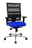 Topstar Sitness X-Pander Plus, ergonomischer Bürostuhl, Schreibtischstuhl, inkl. Multifunktions-Armlehnen, Body-Balance Tec-Gelenk, Stoff, royalblau / schwarz