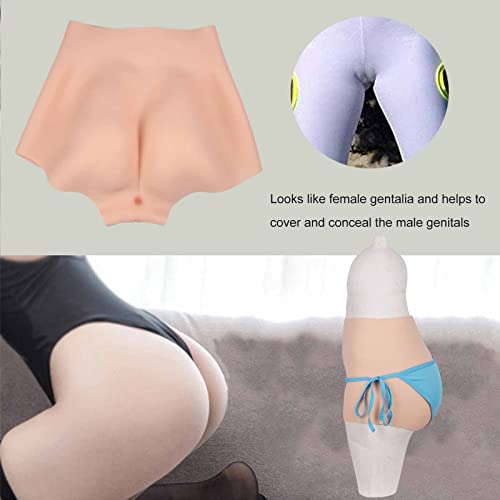 RTIA Calcinhas de silicone para crossdressing falsas vagina roupa íntima escondida gaff cueca boxer