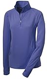 DRIEQUIP Ladies Moisture Wicking 1/2-Zip Stretch Pullover Sweatshirts in XS-4XL