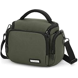Bolsa Camara Fotos UBORSE Bolso de Hombro para Cámara Impermeable Anti-Choque Bolsa Funda Cámara Bolso Bandolera para Cámara de Fotos de Lona
