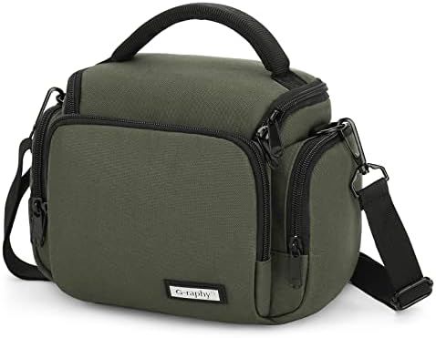 UBORSE DSLR Camera Shoulder Bag Waterproof Portable Anti-shock Digital Camera Case Compatible Protector for Camera Lens Accessories