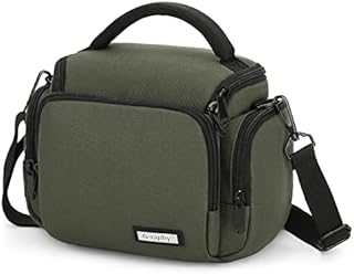 UBORSE DSLR Camera Shoulder Bag Waterproof Portable Anti-shock Digital Camera Case Compatible Protector for Camera Lens Accessories