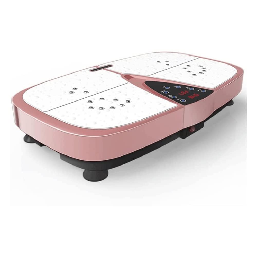 Vibration Plate Exercise Machine 3D Whole Body Workout Fitness Platform with Loop Bands Silent Motor Speed Control 1-99