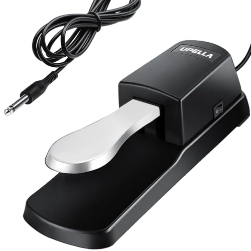 UPELLA Universal Sustain Pedal for Digital Piano, Keyboard, Synthesizer, Controller, MIDI and More...