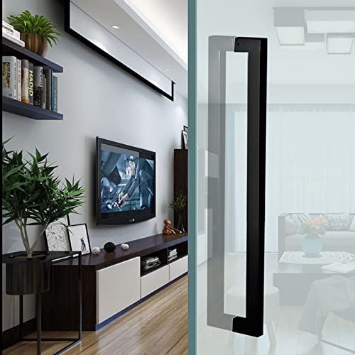 Poignée de porte robuste rectangulaire en acier inoxydable pour maison