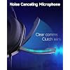 AOC Wired Gaming Headset, Surround Sound Headphones for Xbox Series X|S PS5 PC Switch, Noise Canceling Over-Ear Gaming Mic, RGB Lights, 50mm Drivers, 3.5mm Jack, Black