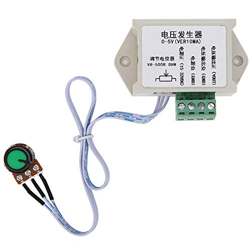 FTVOGUE Voltage Generator, Adjustable Module for 0-5V DC Output, 10mA Current, Ideal for PLCs and Industrial Applications