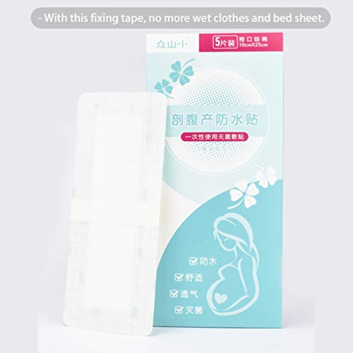 Exceart 5Pcs Waterproof Scar Removal Sheets Adhesive Wound Dressing For C-Section Surgery Burn Injuries Acne #TOP5