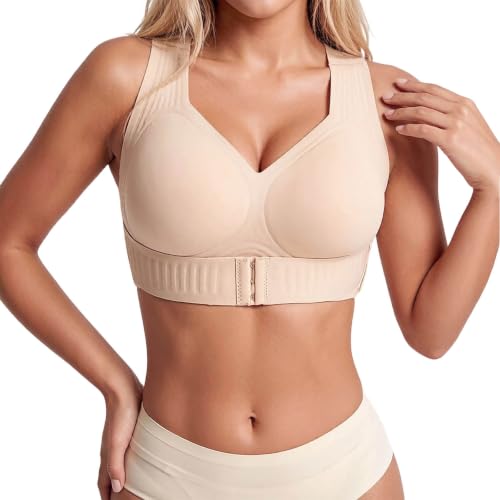 Aniywn Back Support Bras for Women Posture Front Closure Back Shaping Bra - image 1