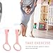 SAFIGLE 4pcs Pull up Rings Standing Walker Crib Tool Ring Playpen Crib Hook Help Stand Up Walking Training Tool for Newborn Pink Supplies