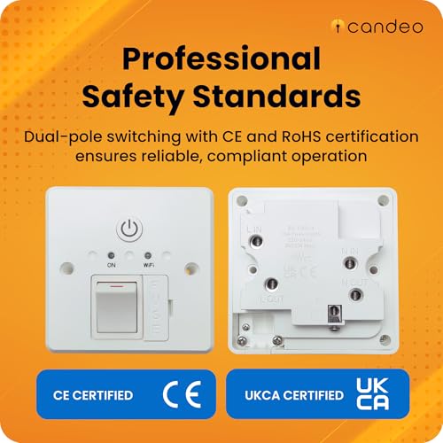 Smart WiFi Fused Spur Timer Switch for Immersion Heaters, Electric Towel Rails, Storage Heaters & Lighting - 13A Timer Switch with Power Monitoring | Alexa & Google Voice Control | No Hub Required - Image 4