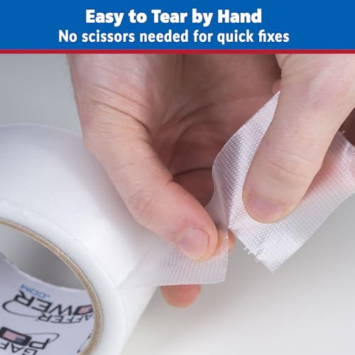 Gaffer Power Clear Repair Tape 2” x 20 Yards – Transparent Waterproof Duct Tape for Discreet Repairs, Sealing & Patching – Heavy Duty, Weather Resistant