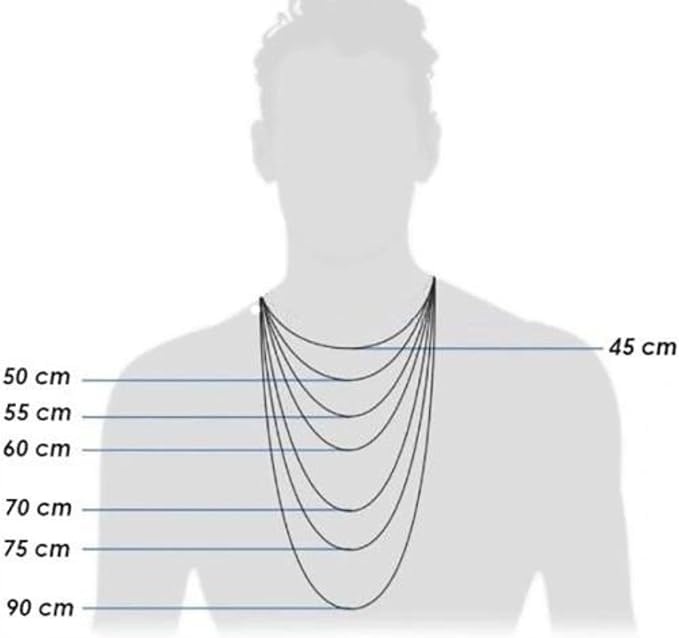 AMAR ZELYA złoty męski łańcuszek z krzyżem, pozłacany 925/585 - krzyż męski lity - 5 mm, łańcuszek z krzyżykiem, pancerz, 70 cm