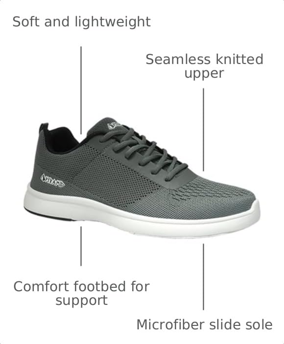 Image of Pyramid Men's Path Lite Seamless Mesh Bowling Shoes - Lightweight Seamless Design, Athletic Fit, Breathable Knit Upper, Universal Slide Soles