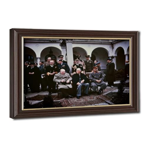 Impressions sur toile Yalta Conference pour sublimer un mur de bureau vide et sans vie