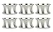 DII Modern Chic Napkin Rings for Dinner Parties, Weddings Receptions, Family Gatherings, or Everyday Use, Set Your Table With Style - Silver Beaded, Set of 6