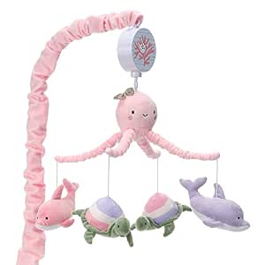 Lambs & Ivy Sea Dreams Dolphin and Turtle Musical Baby Crib Mobile