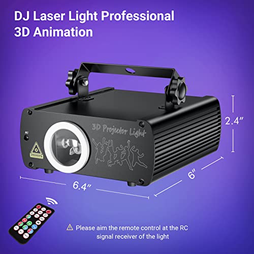 Keobin L2600 Dj Laser Lights For Party, Professional 3D Animation Rgb Laser Show Projector thumb #7