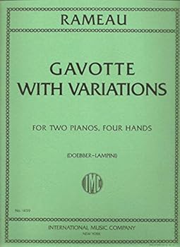 Paperback Gavotte and Variations in A Minor for Two Pianos, Four Hands Book