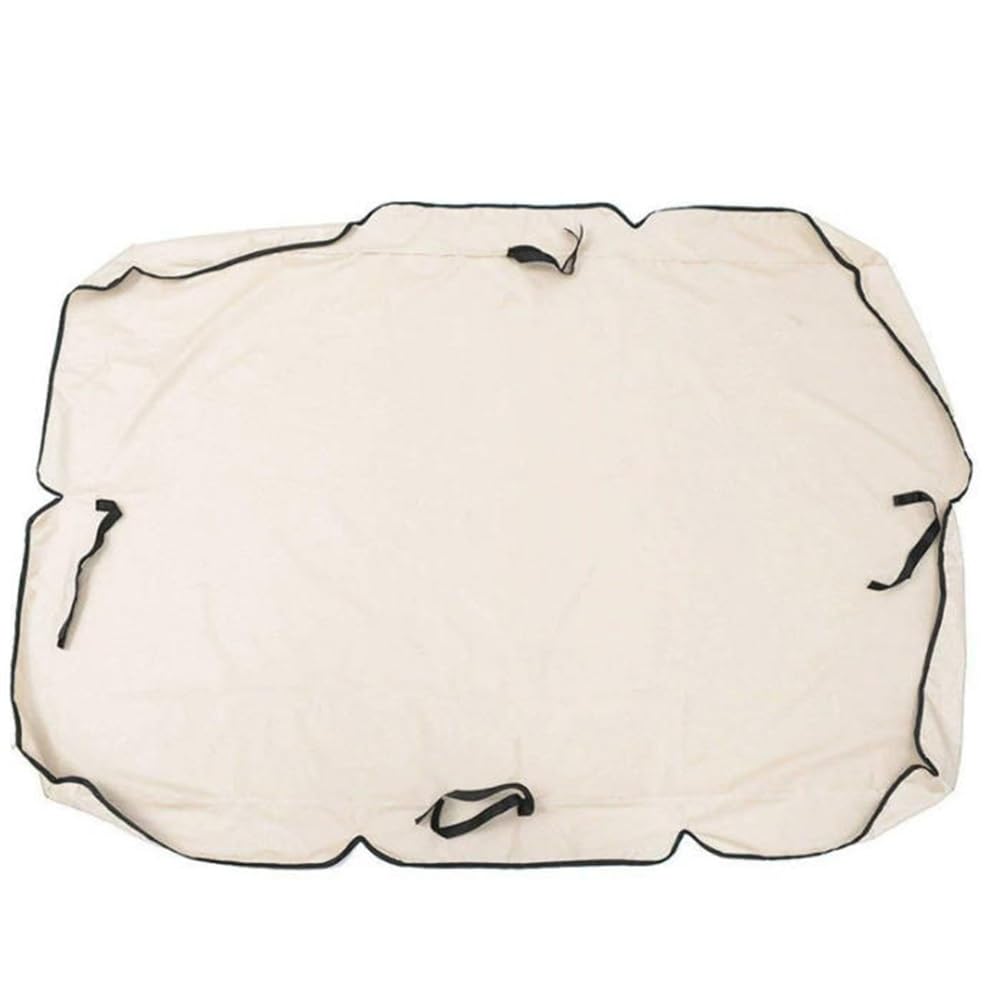 Baldacchino di ricambio per dondolo da giardino a 3 posti, 195 x 125 cm, copertura per dondolo da patio esterno, nero, tessuto resistente ai raggi UV, facile da installare