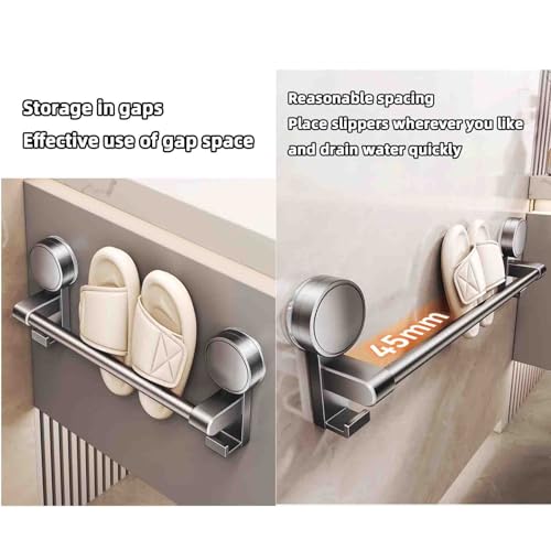 Étagère à chaussures compacte pour salle de bain ou entrée étroite