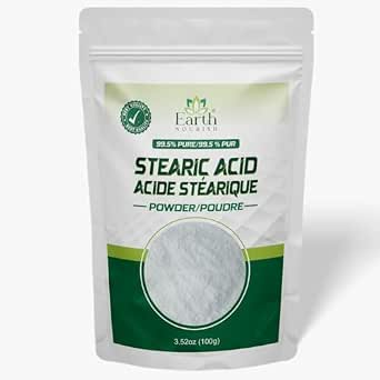 White Stearic Acid Powder - 3.52 Oz / 100g | Cosmetic Grade