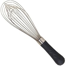 GIR Get It Right 11" Stainless Steel Kitchen Whisk - 11.3" L x 2.8" W, Black - 12-Wire Design & Food-Grade Silicone Handle - Heat-Resistant to 425F & Dishwasher-Friendly - Whisks for Cooking