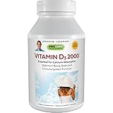ANDREW LESSMAN Vitamin D3 2000 IU 180 Capsules – High Potency, Essential for Calcium Absorption, Supports Bone Health, Healthy Muscle Function, Immune System and More. Small Easy to Swallow Capsules
