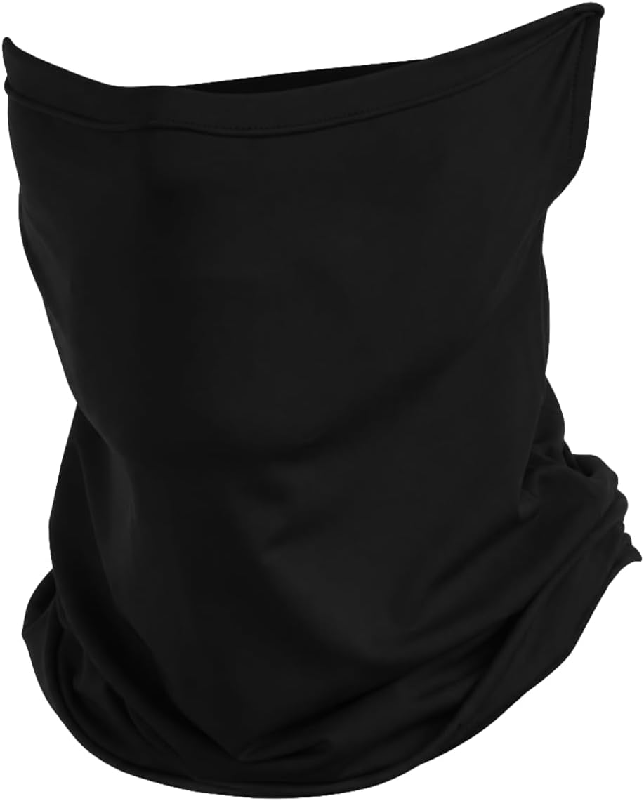 NIULAFR Silver Fiber Faraday Gaiter, E.M/F Protection Scarf, Convertible Faraday Hat & Face Cover, Shields Cell/WiFi/5G RF (Black)