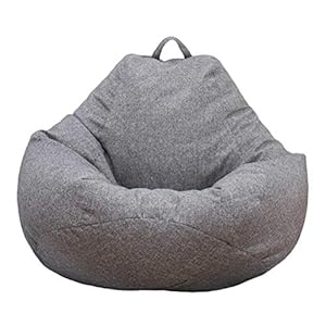 Akemaio Copertura Lounger Copertura della Sedia Large Bean Bag Sofa Solido di Colore Semplice Design di Interni Pigro per Adulti e Bambini con nessun Materiale da otturazione