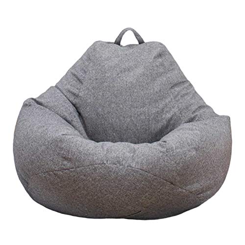 Akemaio Grand Bean Bag Chair Cover Canapé Couleur Solide Simple Design intérieur Lazy Lounger...