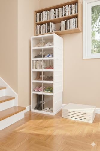 AnacondaGrip Foldable 6-Tier Multipurpose Shoe Organizer...