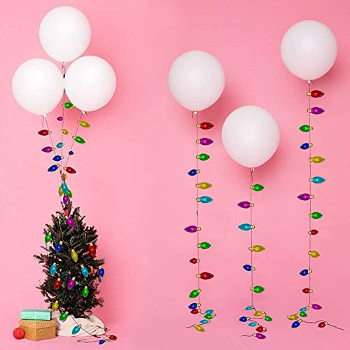 Cheerland Flat 2D Classic Colorful Light Bulb Garland Christmas Party Decoration Hanging Bulb Banner Full Color Streamer Backdrop For Birthday New Year Halloween Dancing Decor (Multi Color) #TOP5