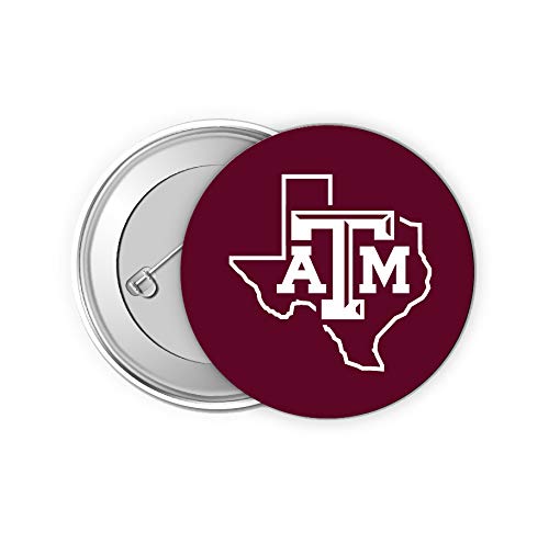 Texas A&M Aggies 2 Inch Button Pin 4 Pack Officially Licensed Collegiate Product