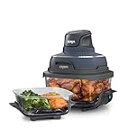 Ninja Crispi Portable Glass Air Fryer Cooking System – 4-Qt & 6-Cup CleanCrisp Containers, Nontoxic, Leak-Proof, Dishwasher Safe – Air Fry, Bake, Max Crisp, Recrisp FN101CGY (Canadian Version)