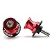 2pcs Diabolos M8*1.5 CNC Aluminio Basculante de Deslizadores Tornillos del Soporte para Suzuki GSR 400 600 750 1000 (Rojo)
